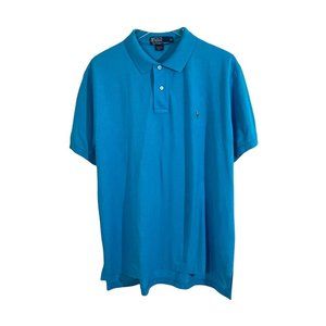 Polo Ralph Lauren Men’s  Polo Shirt 100% Pima Cotton Blue Short Sleeve S…